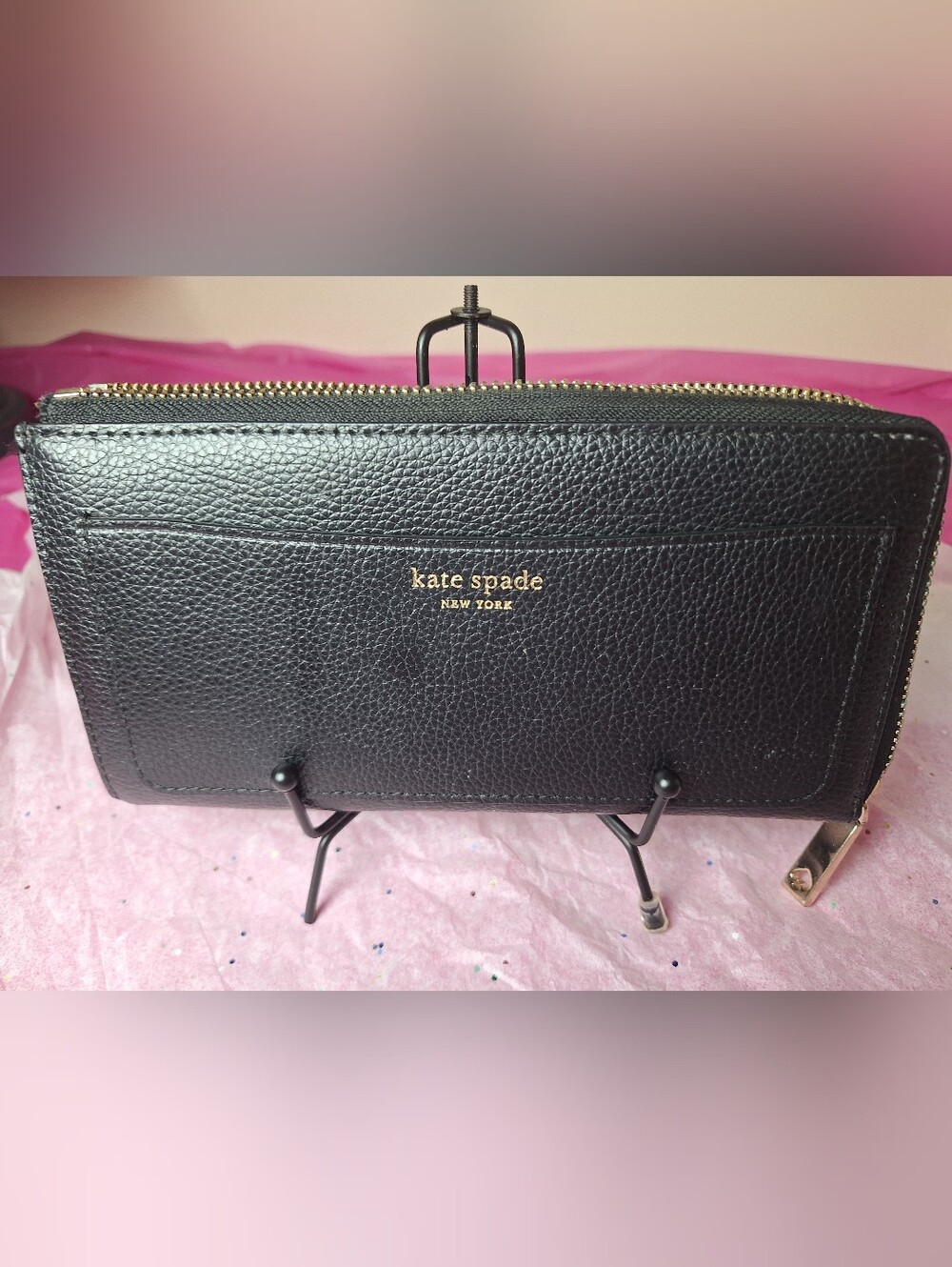 Kate Spade Wallet Black Leather